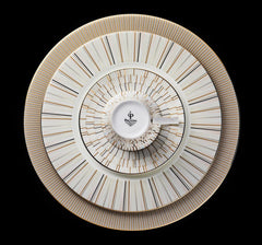 Luminous Round Platter / Charger plate Gold