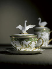 Neobe Tea Cup with Cover & Saucer