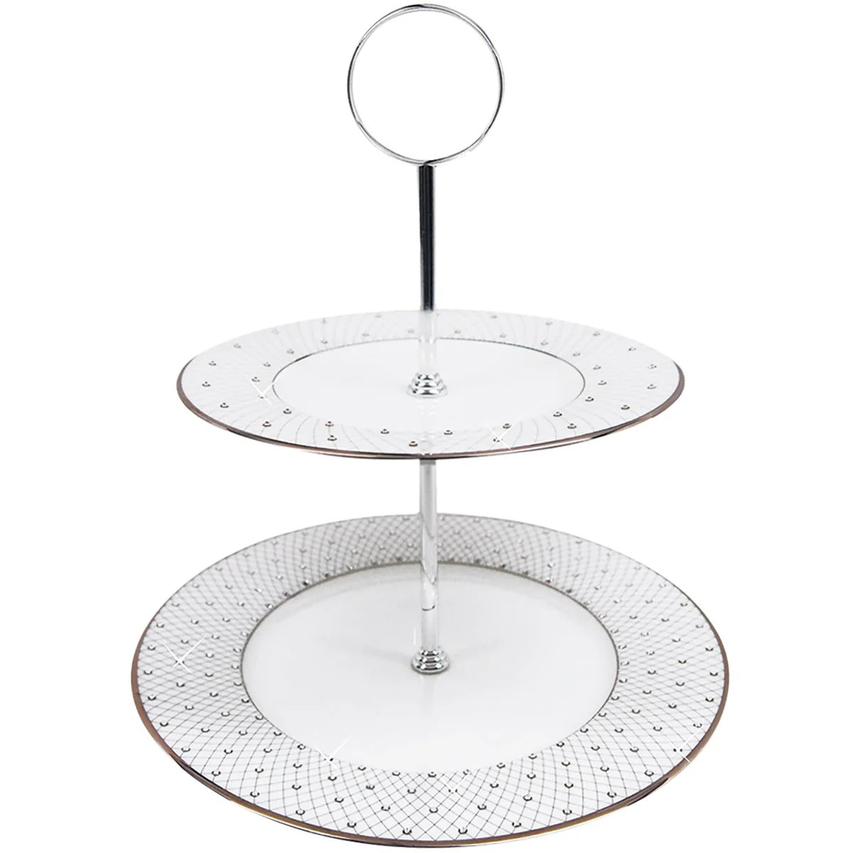 Princess Platinum 2-Tier Cookie / Chocolate Stand