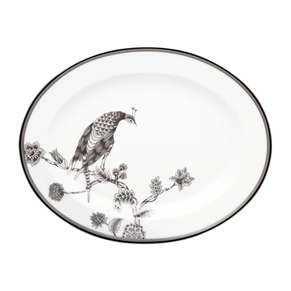 Pavo Silver 12 Oval Platter