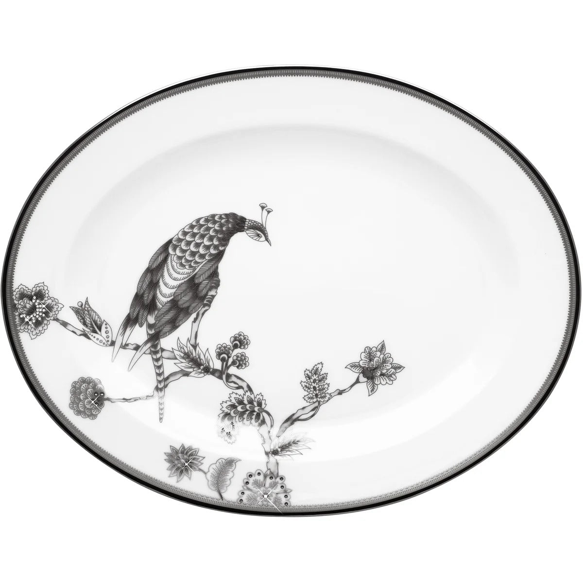Pavo Silver 16 Oval Platter