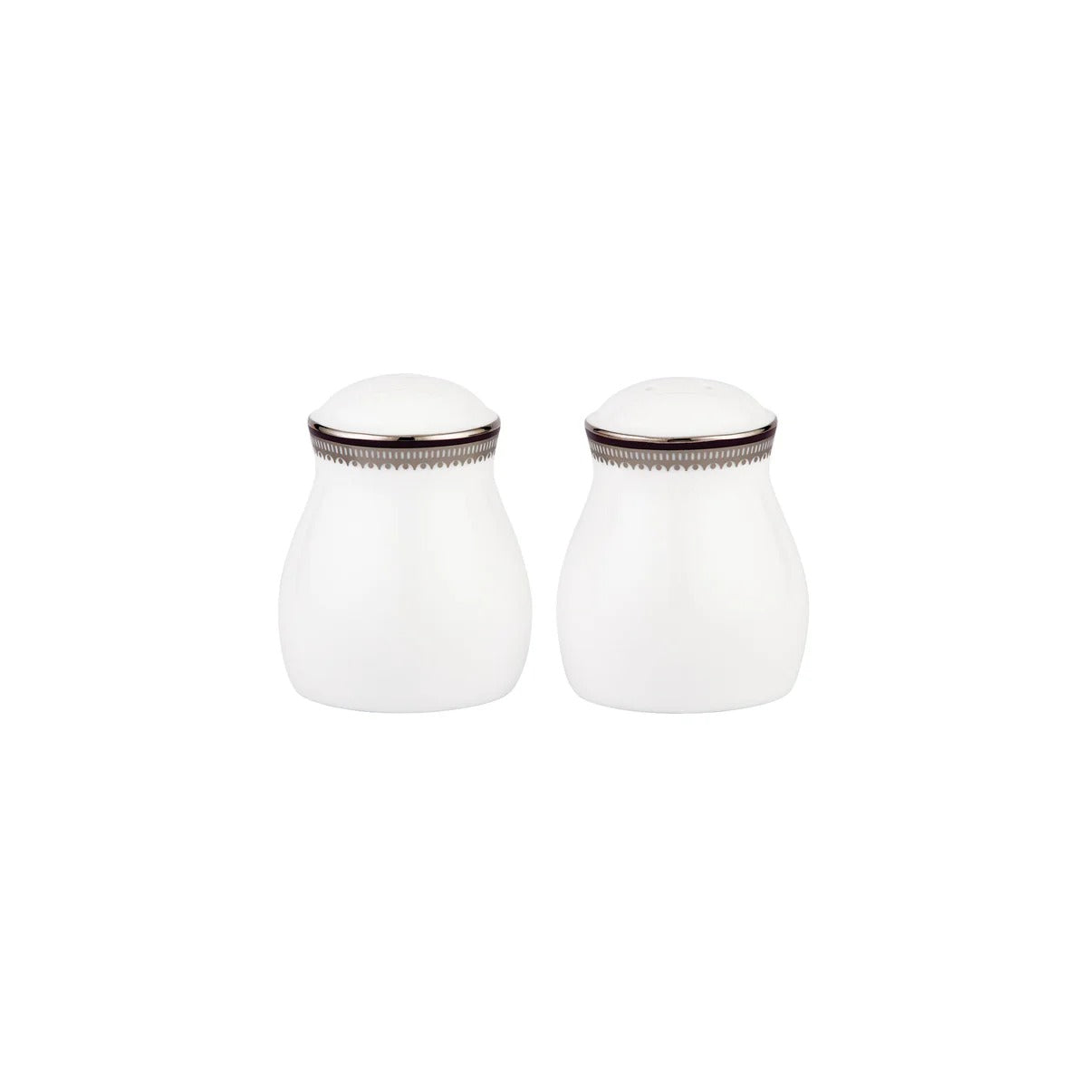 Pavo Silver Salt & Pepper Shaker, Platinum