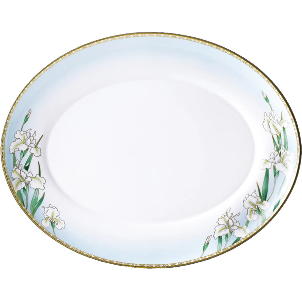 Iris 16 Oval Platter Gold