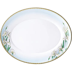 Iris 16 Oval Platter Gold