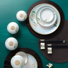 Iris Covered Bowl / All Purpose Gold