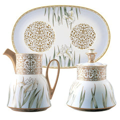 Iris Sugar Bowl & Creamer & Tray Set