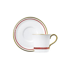 Chain Hyacinth Espresso Cup & Saucer, Gold