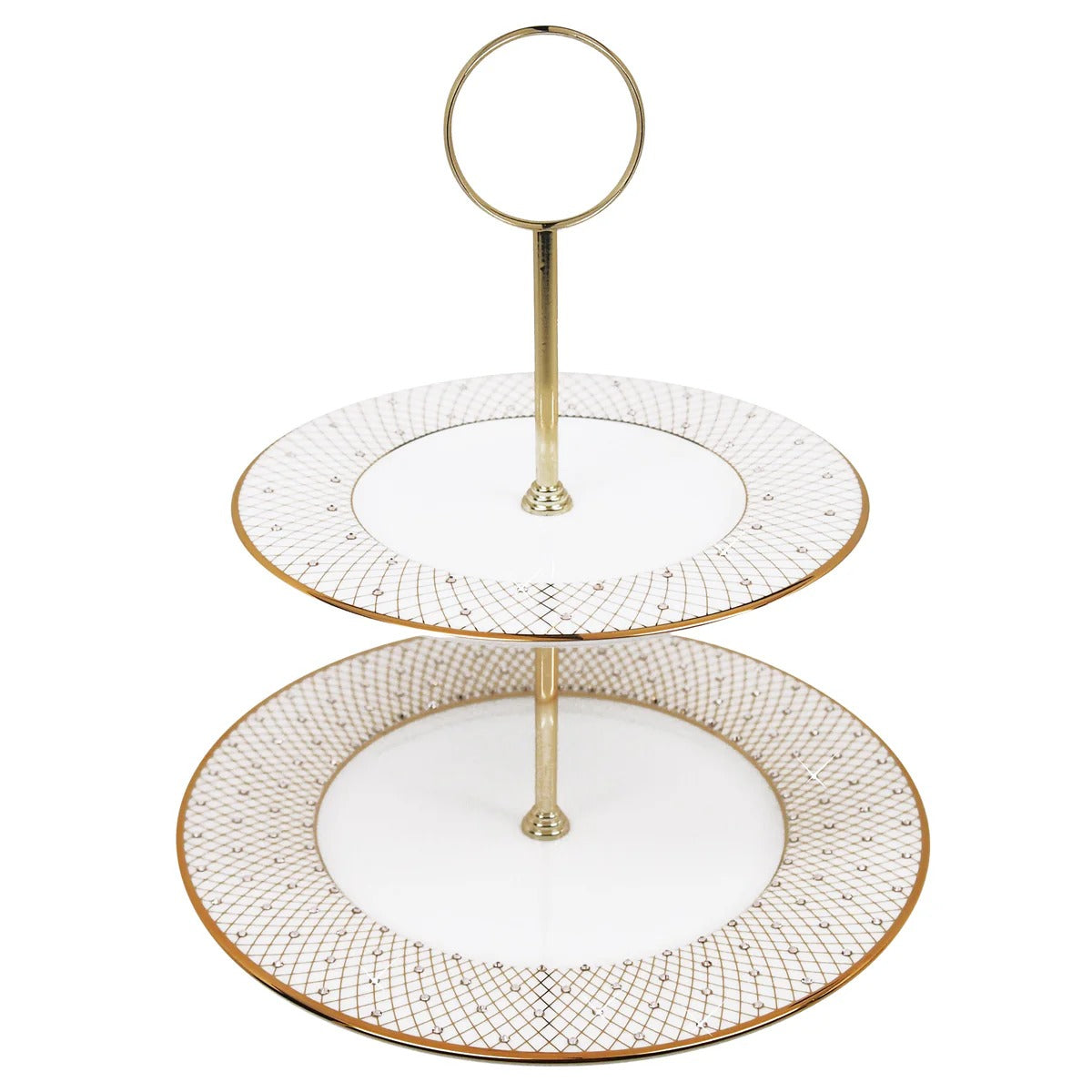 Princess Gold 2-Tier Cookie / Chocolate Stand