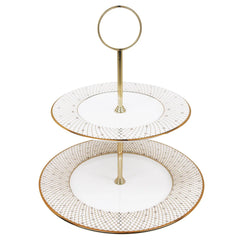 Princess Gold 2-Tier Cookie / Chocolate Stand