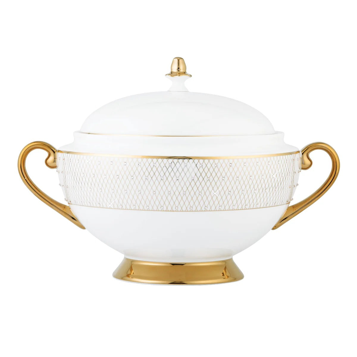 Princess Gold Covered Vegetable Bowl / Soup Tureen, Gold