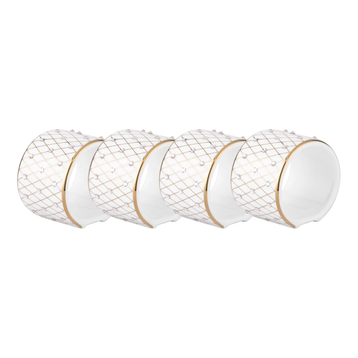 Princess Gold Napkin Ring Set of 4