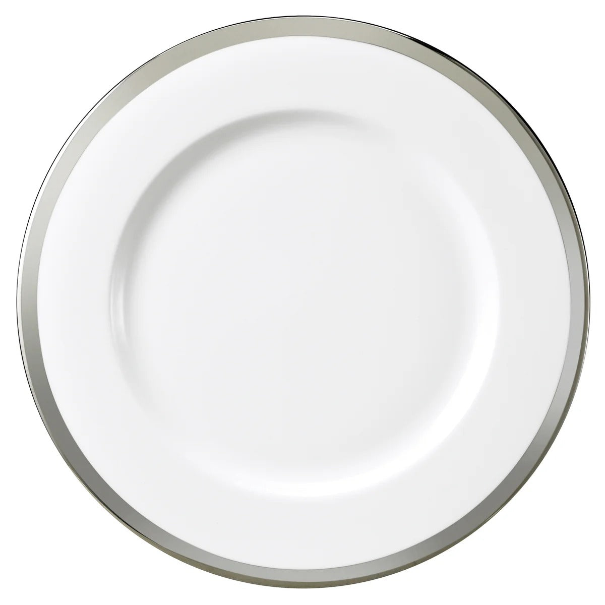 Diana Black Charger Plate, Platinum