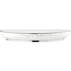 Diana Black 16" Deep Oval Platter, Platinum