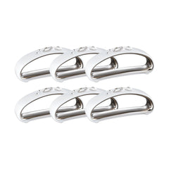 Diana Black Napkin Ring | Set Of 6, Platinum