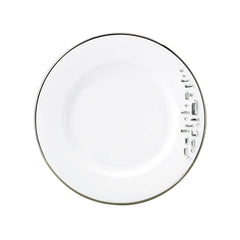 Diana Black Salad / Dessert Plate with Crystal