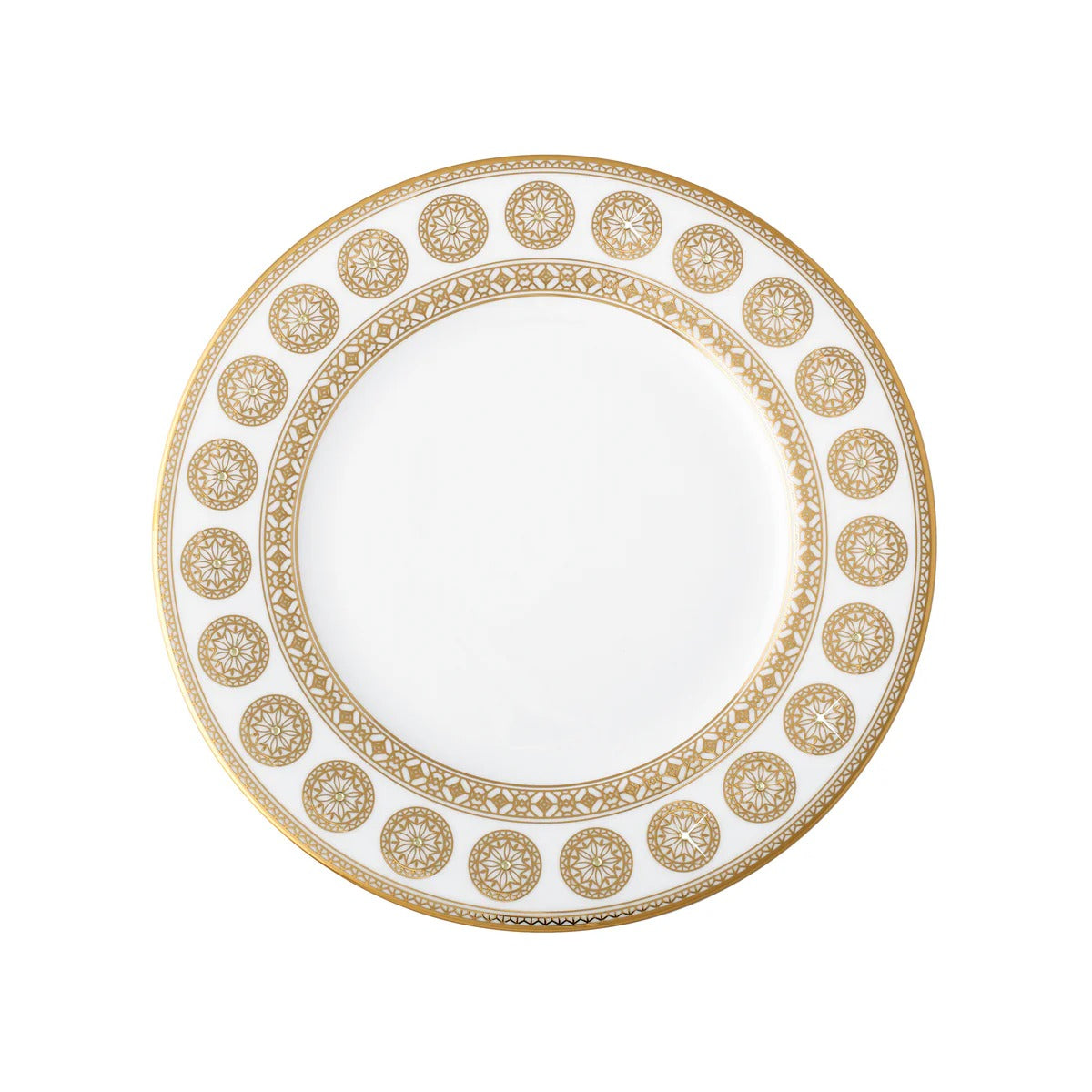 Golden Leaves Salad / Dessert Plate Gold
