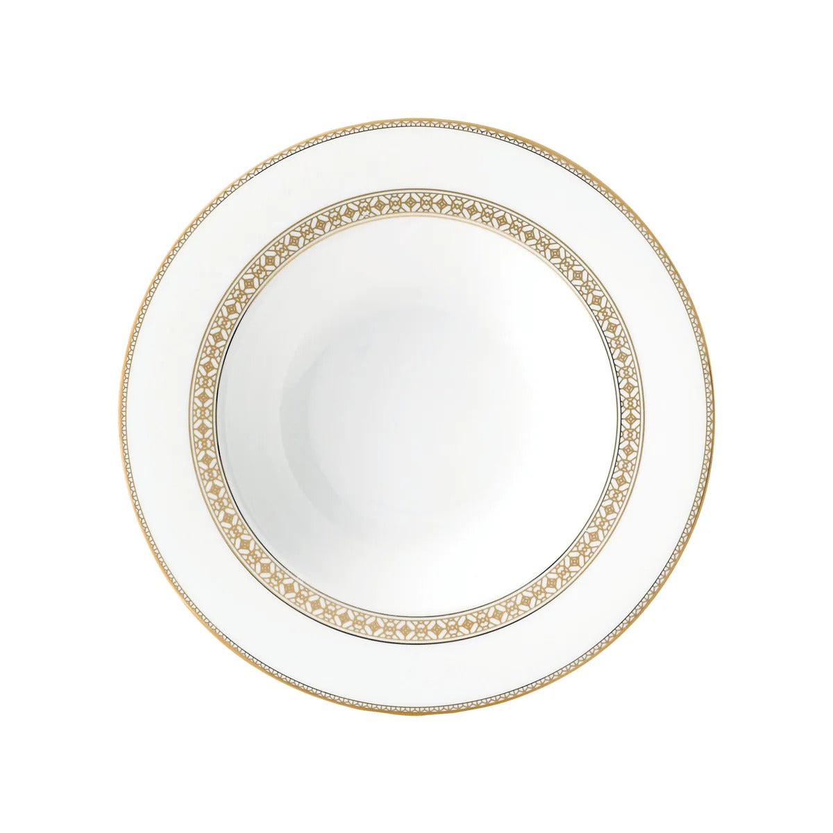 Golden Leaves Soup Bowl Gold