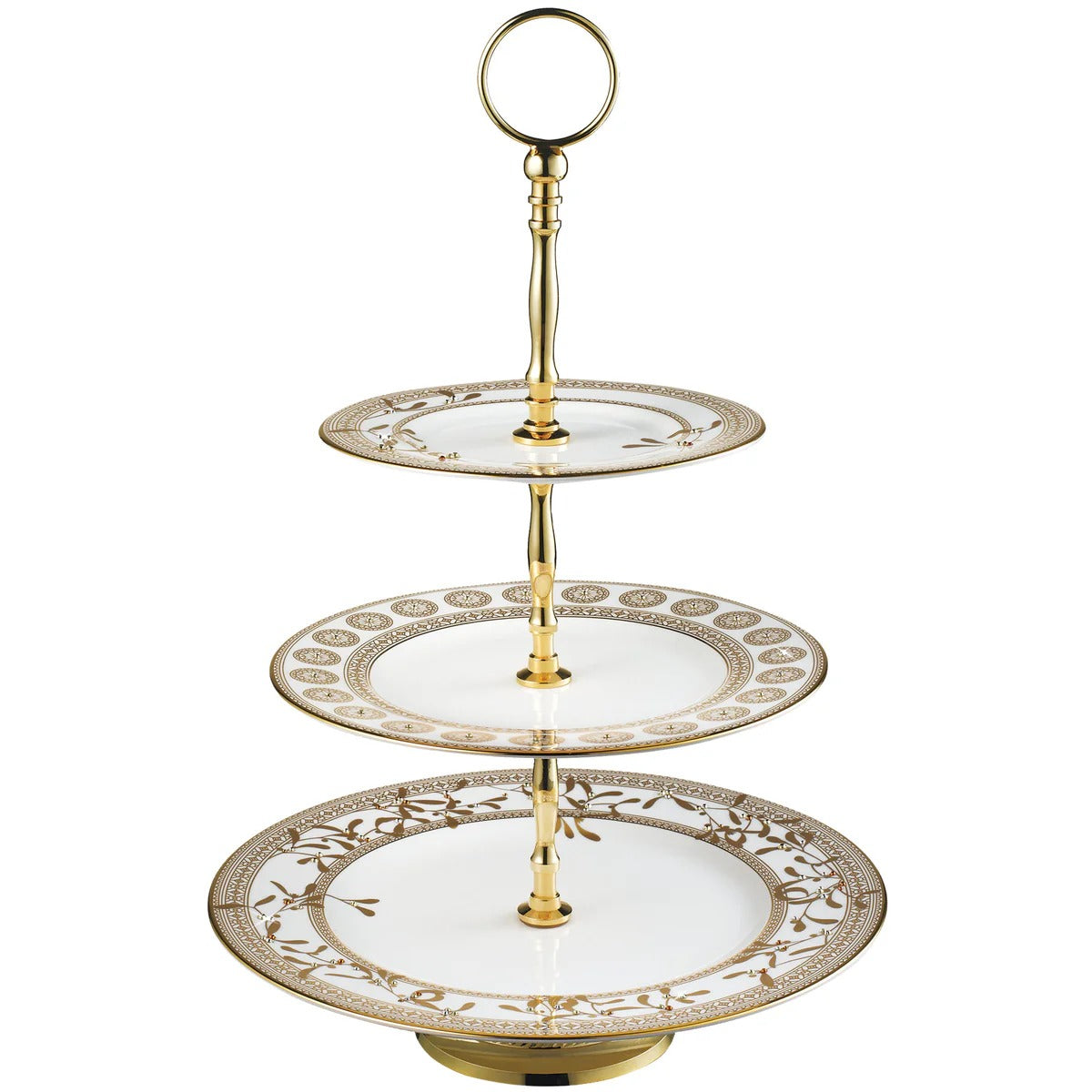 Golden Leaves 3-Tier Cake Stand