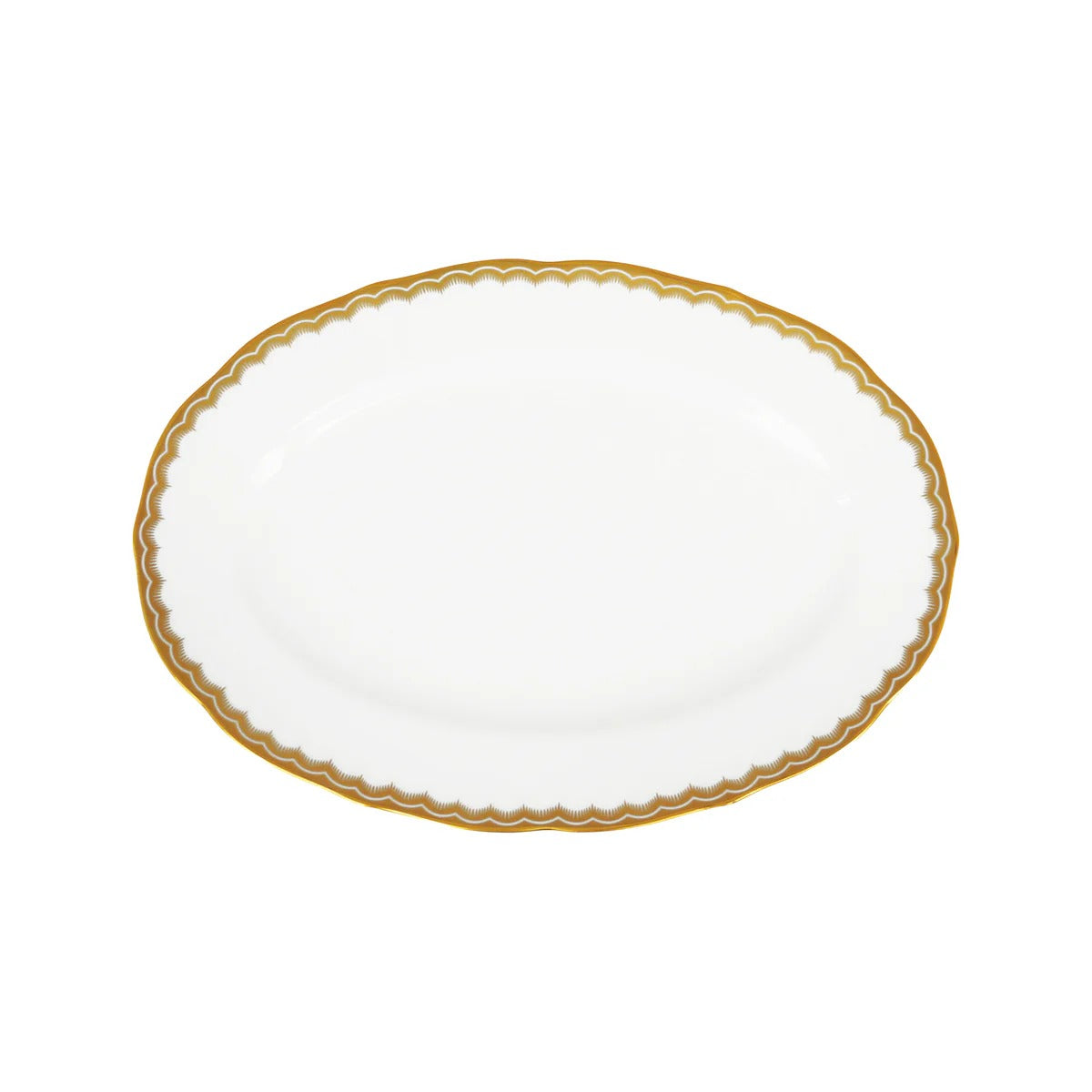 Antique Gold 9" Oval Platter, Gold