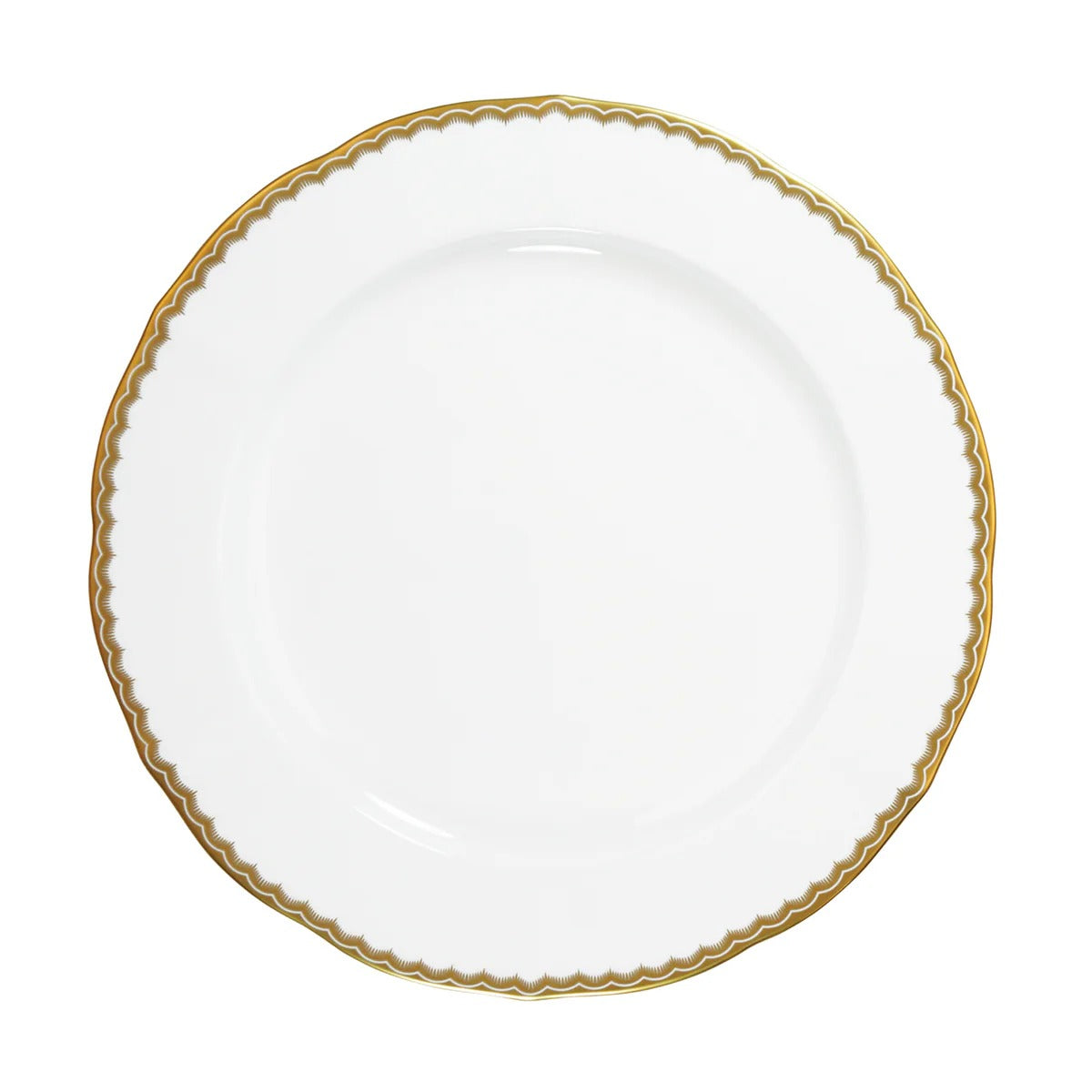 Antique Gold Dinner Plate, Gold