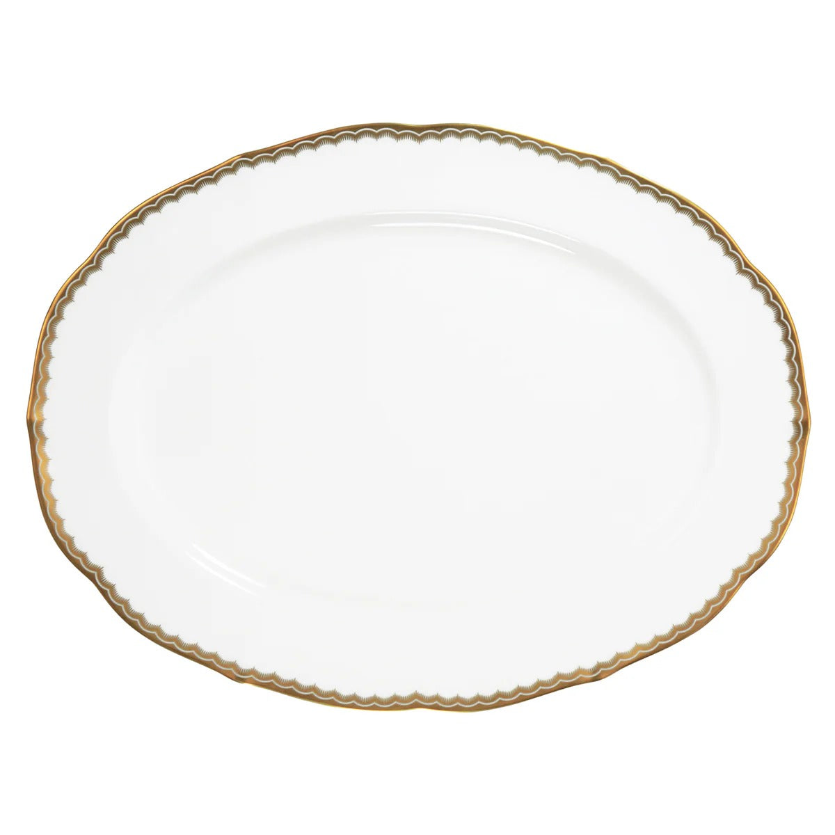 Antique Gold 14" Oval Platter