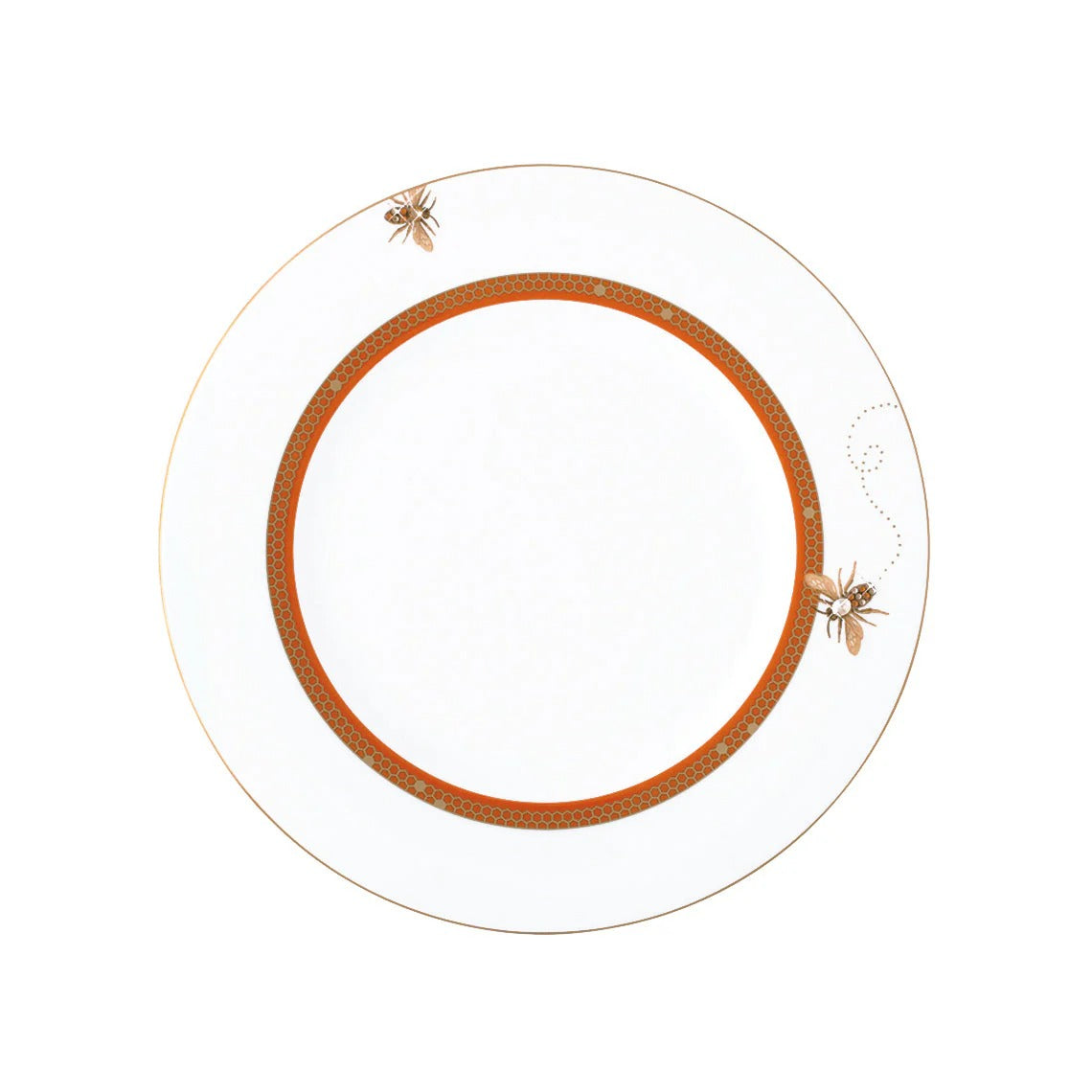 My Honeybee Salad / Dessert Plate Gold-Orange