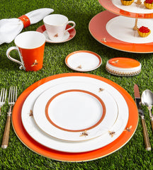 My Honeybee Dinner Plate with Crystal