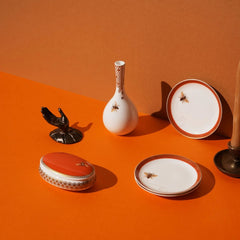 My Honeybee Oval Jewelry Box Gold-Orange
