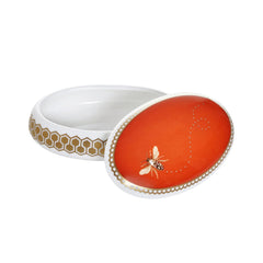 My Honeybee Oval Jewelry Box Gold-Orange