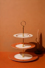 My Honeybee 3-Tier Cake Stand Gold-Orange