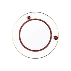 My Ladybug Salad / Dessert Plate Gold-Burgundy