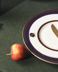My Ladybug Salad / Dessert Plate Gold-Burgundy