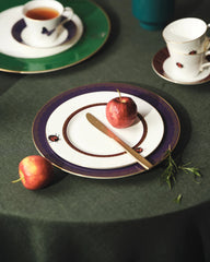 My Ladybug Salad / Dessert Plate Gold-Burgundy