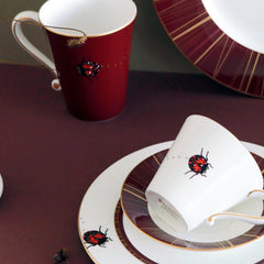My Ladybug Mug Gold-Burgundy