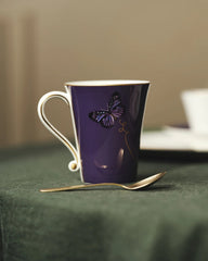 My Butterfly Mug Gold-Purple