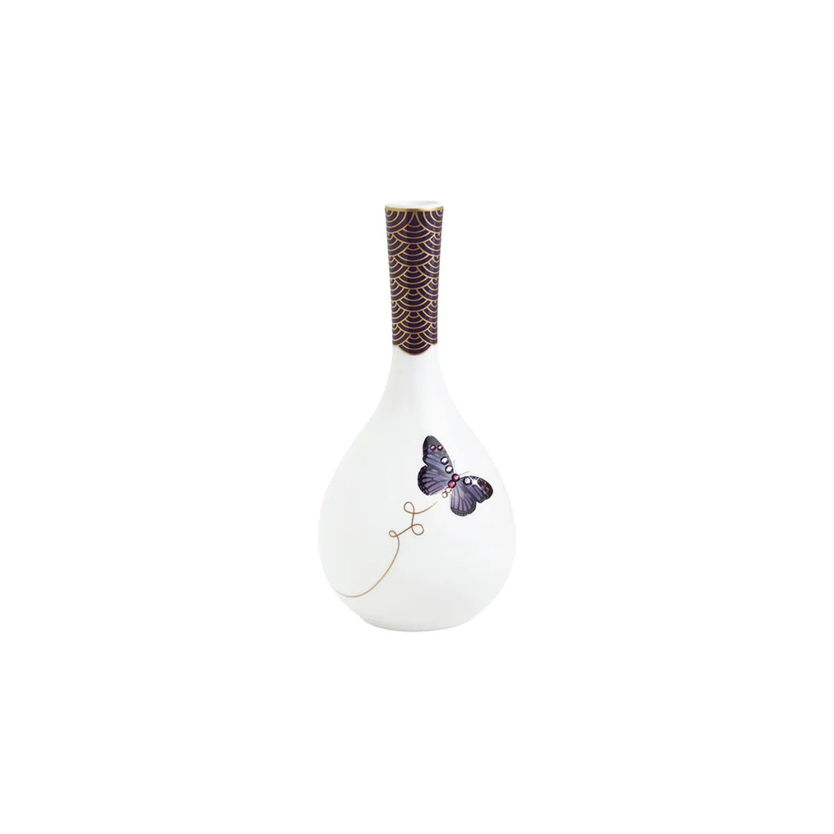 My Butterfly Bud Vase Gold-Purple