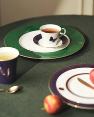 My Butterfly Tea Cup Saucer Gold-Purple