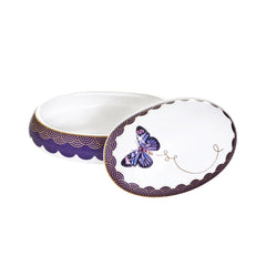 My Butterfly Oval Jewelry Box Gold-Purple