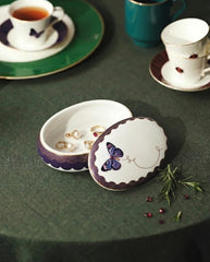 My Butterfly Oval Jewelry Box Gold-Purple