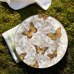 Butterfly Jeweled Decorative Plate