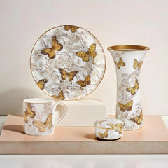 Butterfly Jeweled Decorative Plate