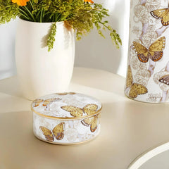 Butterfly Jeweled Jewelry Box