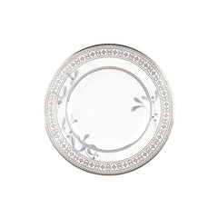 Platinum Leaves Bread &amp; Butter Plate Platinum