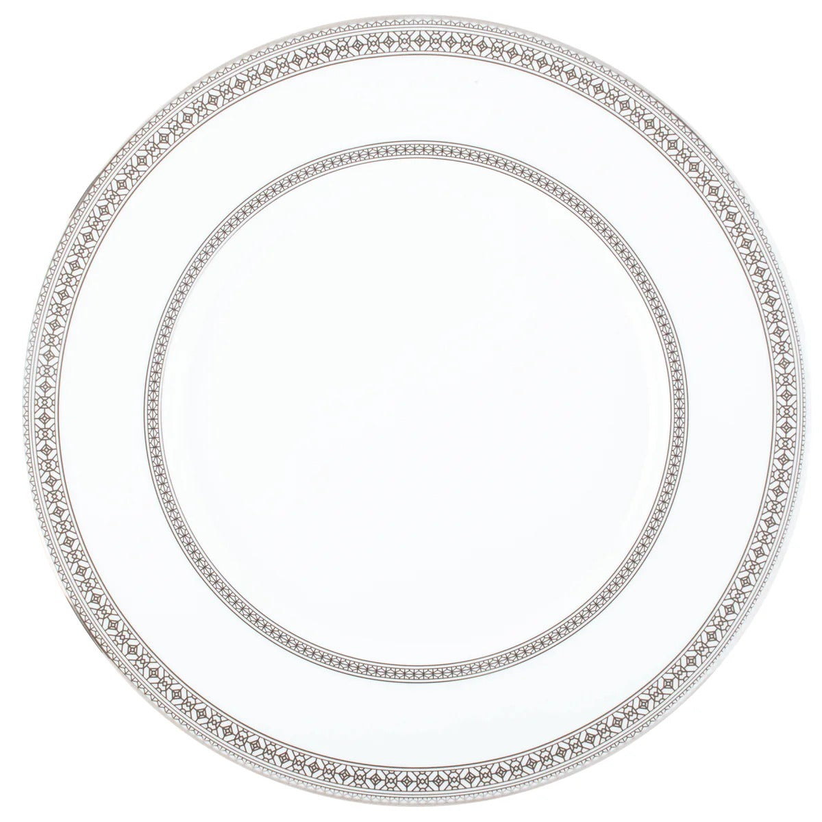 Platinum Leaves Charger Plate Platinum