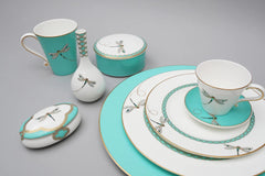 My Dragonfly Dinner Plate with Crystal