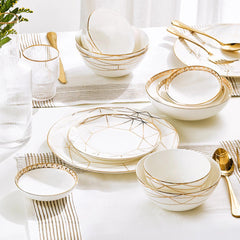 Gem Cut Gold Butter Plate