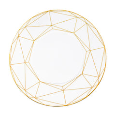 Gem Cut Gold 10.5 Dinner Plate