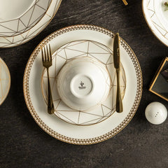 Gem Cut Gold Cereal Bowl / All Purpose