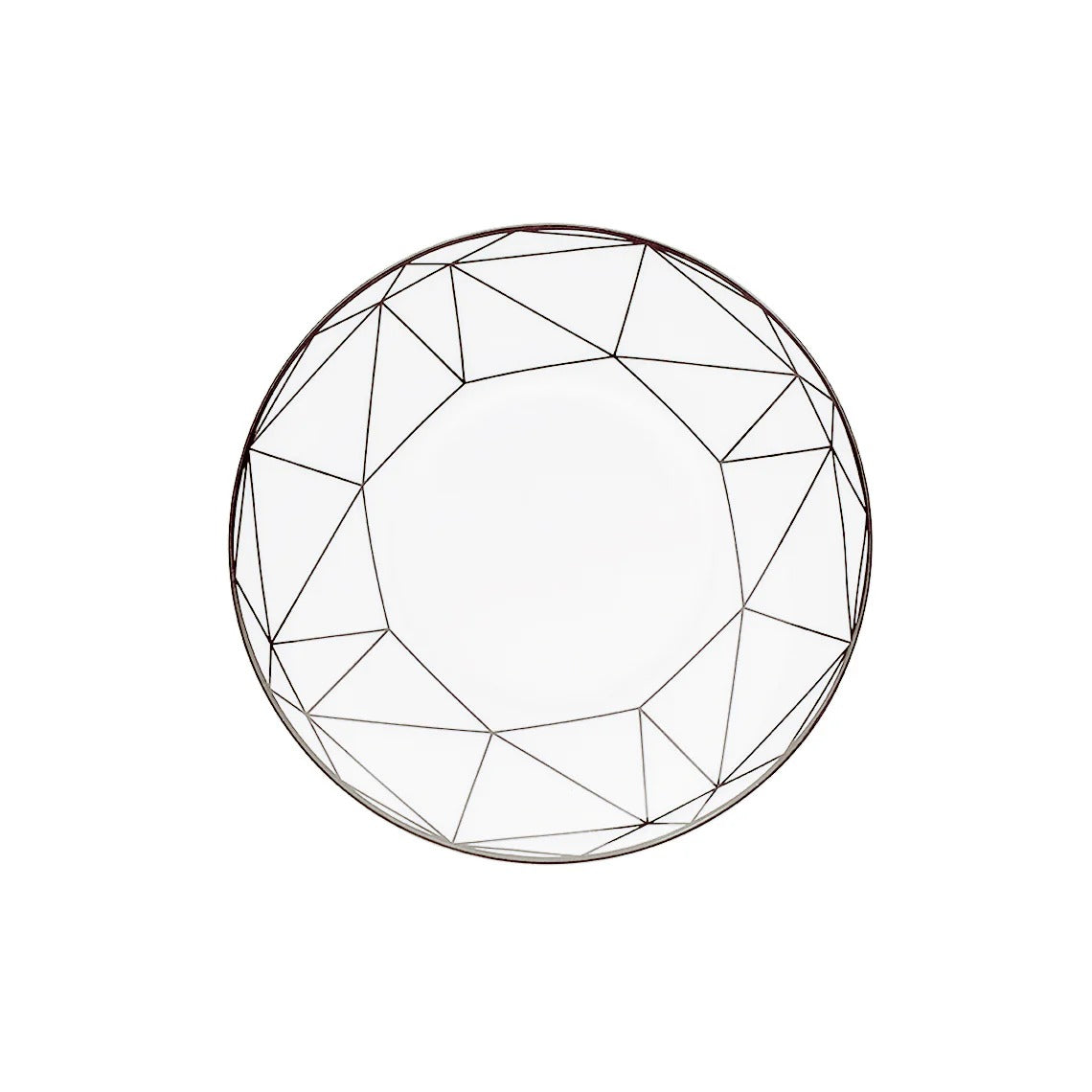 Gem Cut Onyx Bread & Butter Plate