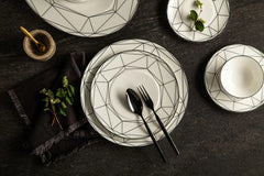 Gem Cut Onyx Bread & Butter Plate